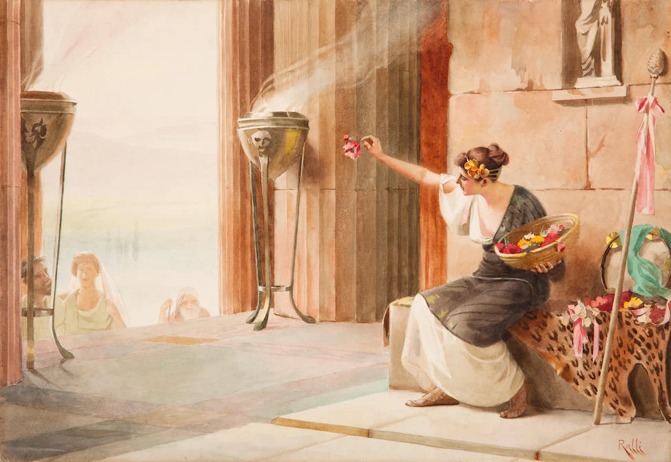 Theodoros Rallis - Venditore di fiori al Partenone